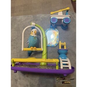 Little Live Pets Pretty Bird Playground Playset Budgie Bird Swing Tested Works